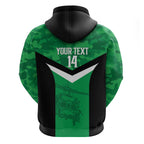 Townsville Rugby Custom Zip Hoodie Go Blackhawks Camouflage Pattern - Aussie Hoodie