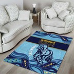 Toowoomba Rugby Custom Area Rug Go Clydesdales Aboriginal Art - Aussie Hoodie