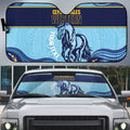 Toowoomba Rugby Custom Auto Sun Shade Go Clydesdales Aboriginal Art - Aussie Hoodie