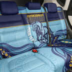 Toowoomba Rugby Custom Back Car Seat Cover Go Clydesdales Aboriginal Art - Aussie Hoodie