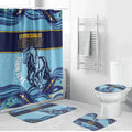 Toowoomba Rugby Custom Bathroom Set Go Clydesdales Aboriginal Art - Aussie Hoodie