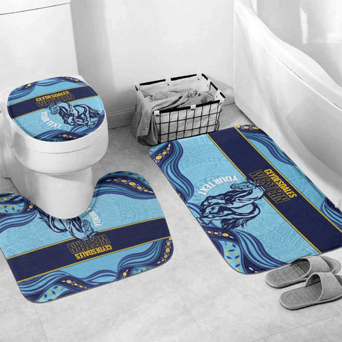 Toowoomba Rugby Custom Bathroom Set Go Clydesdales Aboriginal Art - Aussie Hoodie