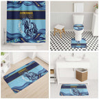 Toowoomba Rugby Custom Bathroom Set Go Clydesdales Aboriginal Art - Aussie Hoodie