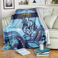 Toowoomba Rugby Custom Blanket Go Clydesdales Aboriginal Art - Aussie Hoodie