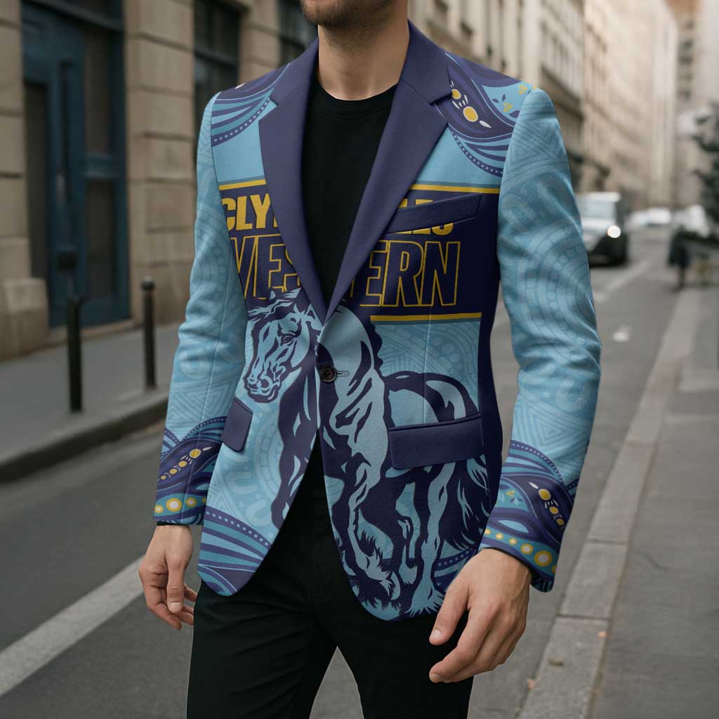 Toowoomba Rugby Custom Blazer Go Clydesdales Aboriginal Art - Aussie Hoodie