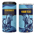 Toowoomba Rugby Custom 4 in 1 Can Cooler Tumbler Go Clydesdales Aboriginal Art - Aussie Hoodie