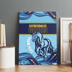 Toowoomba Rugby Custom Canvas Wall Art Go Clydesdales Aboriginal Art - Aussie Hoodie