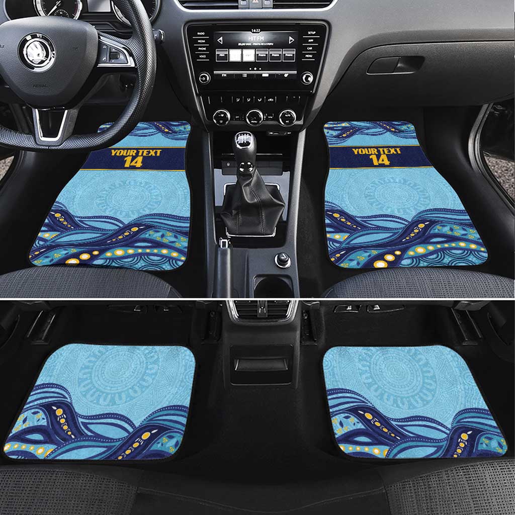 Toowoomba Rugby Custom Car Mats Go Clydesdales Aboriginal Art - Aussie Hoodie