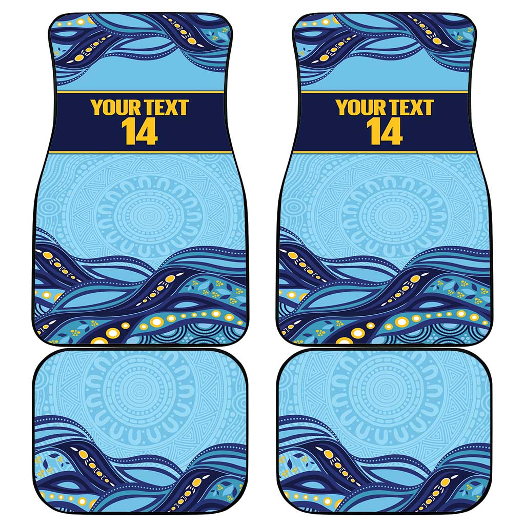 Toowoomba Rugby Custom Car Mats Go Clydesdales Aboriginal Art - Aussie Hoodie