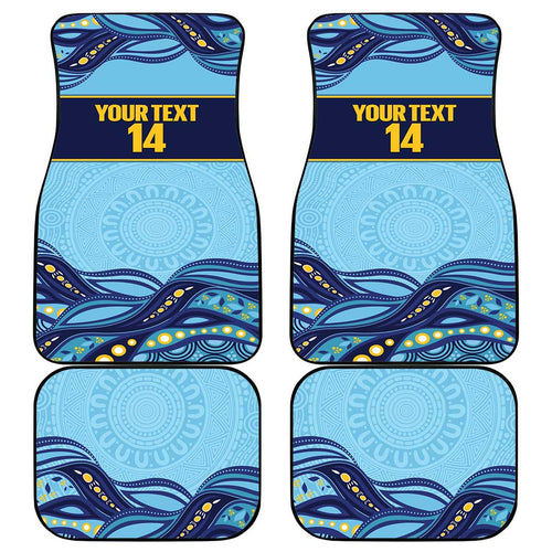 Toowoomba Rugby Custom Car Mats Go Clydesdales Aboriginal Art - Aussie Hoodie
