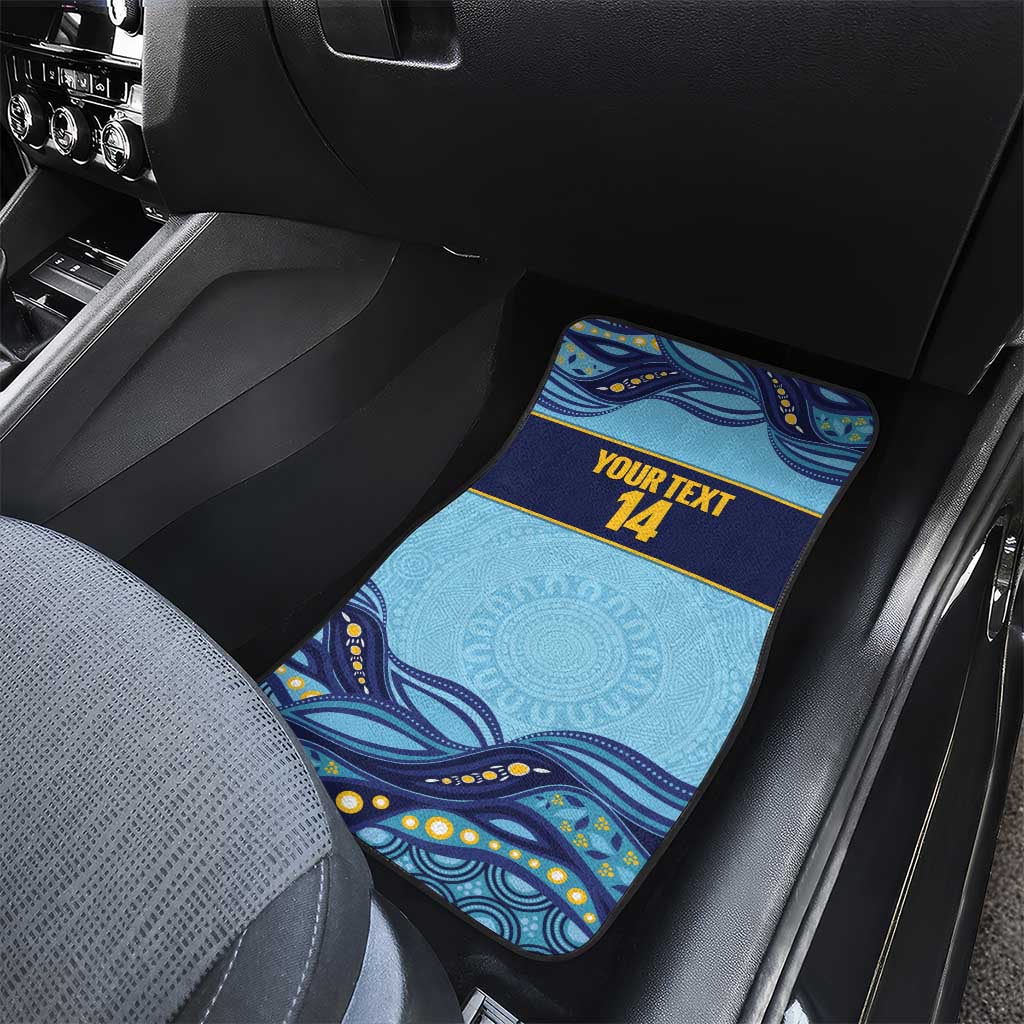 Toowoomba Rugby Custom Car Mats Go Clydesdales Aboriginal Art - Aussie Hoodie