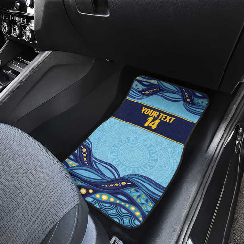 Toowoomba Rugby Custom Car Mats Go Clydesdales Aboriginal Art - Aussie Hoodie