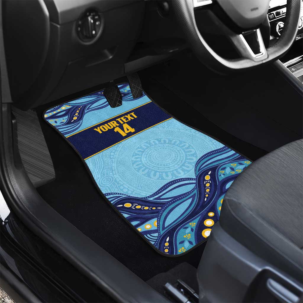 Toowoomba Rugby Custom Car Mats Go Clydesdales Aboriginal Art - Aussie Hoodie