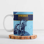 Toowoomba Rugby Custom Ceramic Mug Go Clydesdales Aboriginal Art - Aussie Hoodie