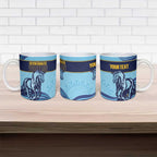 Toowoomba Rugby Custom Ceramic Mug Go Clydesdales Aboriginal Art - Aussie Hoodie