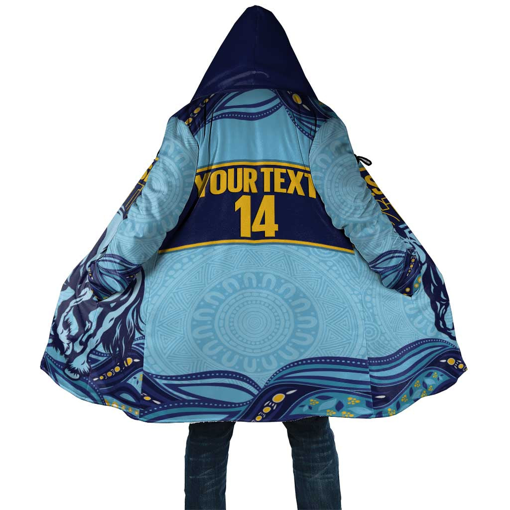 Toowoomba Rugby Custom Cloak Go Clydesdales Aboriginal Art - Aussie Hoodie