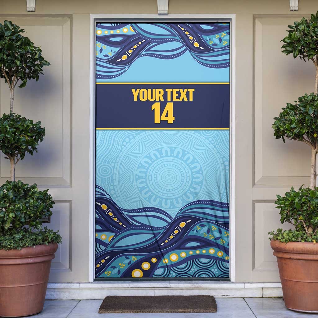 Toowoomba Rugby Custom Door Cover Go Clydesdales Aboriginal Art - Aussie Hoodie