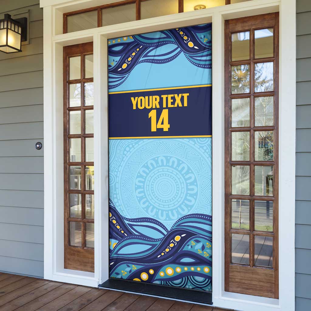 Toowoomba Rugby Custom Door Cover Go Clydesdales Aboriginal Art - Aussie Hoodie