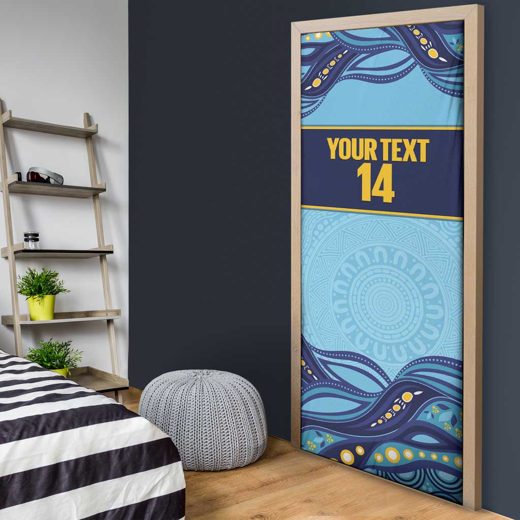 Toowoomba Rugby Custom Door Cover Go Clydesdales Aboriginal Art - Aussie Hoodie