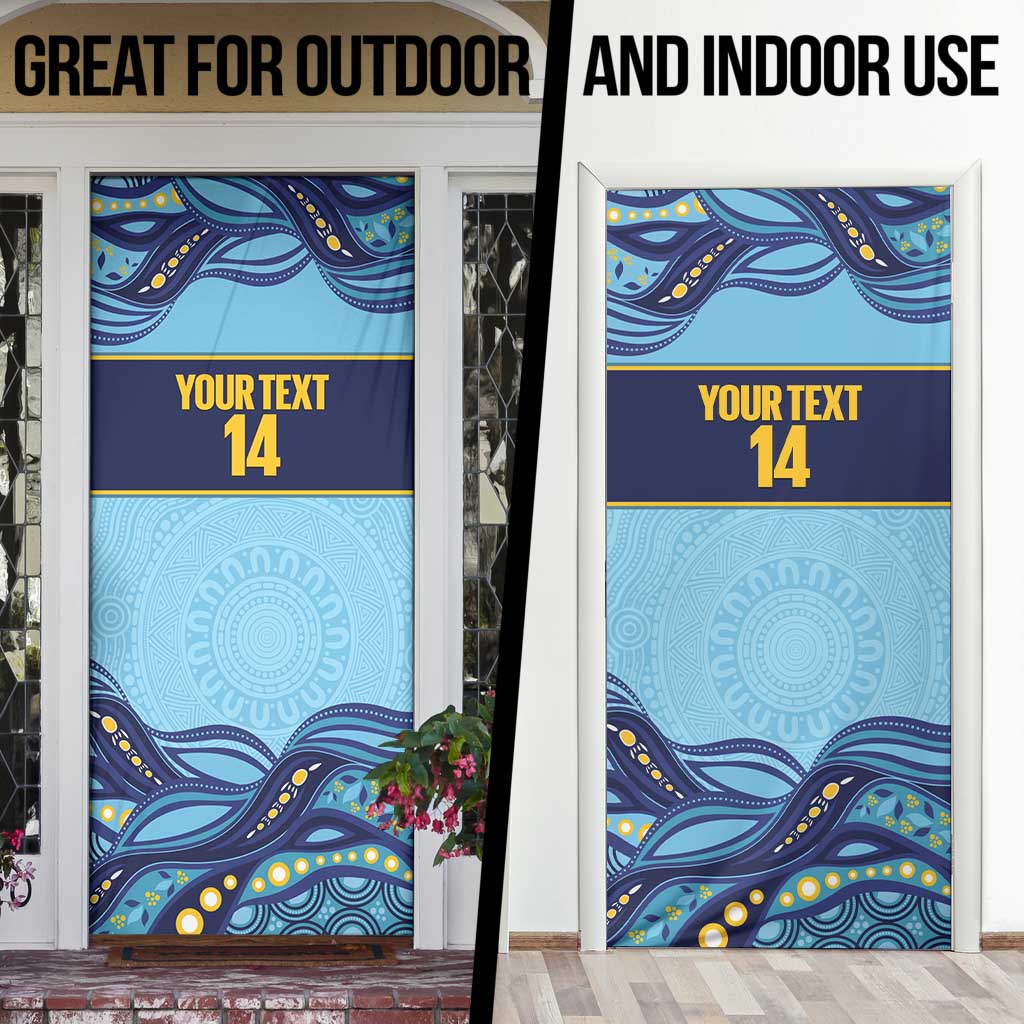 Toowoomba Rugby Custom Door Cover Go Clydesdales Aboriginal Art - Aussie Hoodie
