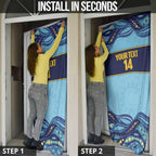 Toowoomba Rugby Custom Door Cover Go Clydesdales Aboriginal Art - Aussie Hoodie