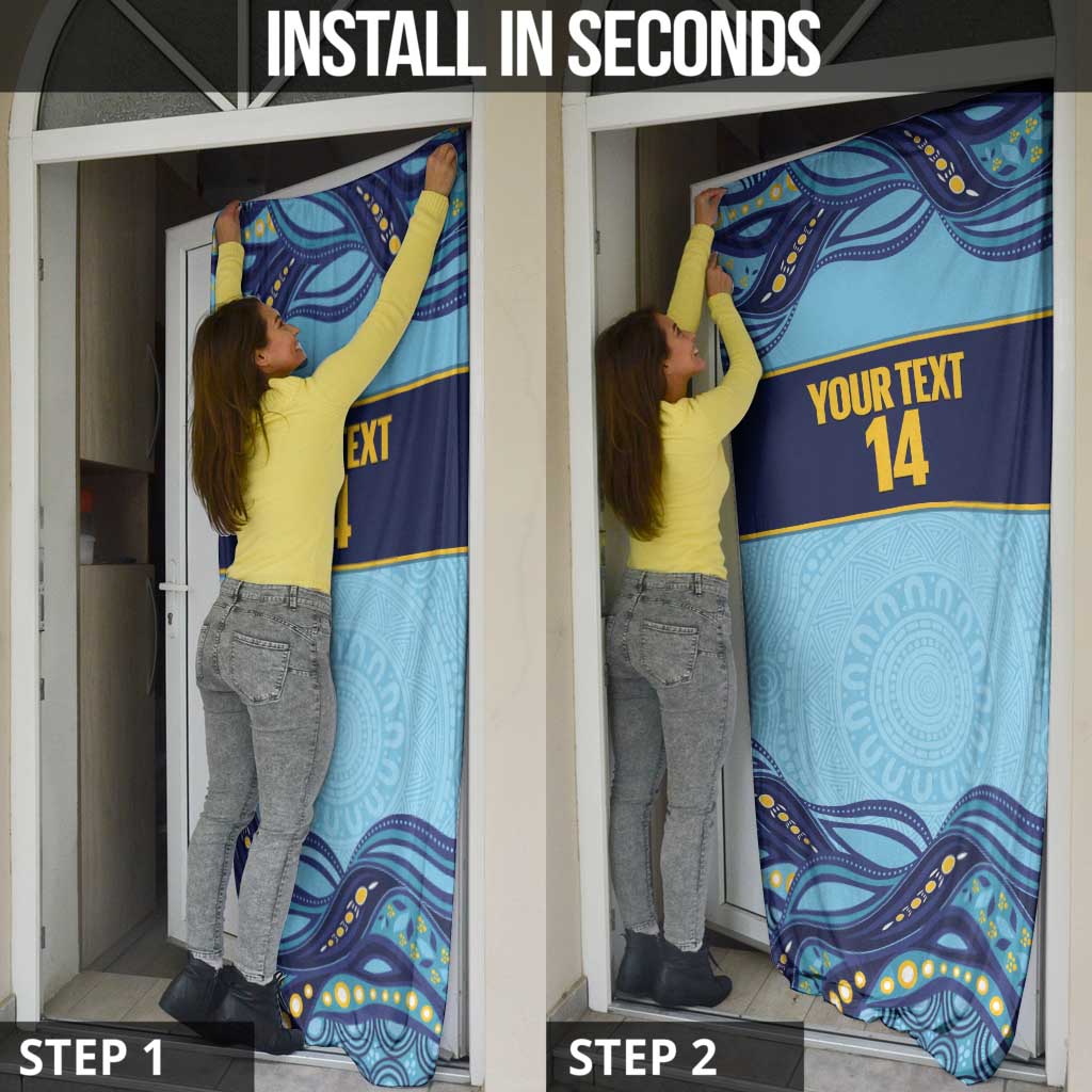 Toowoomba Rugby Custom Door Cover Go Clydesdales Aboriginal Art - Aussie Hoodie
