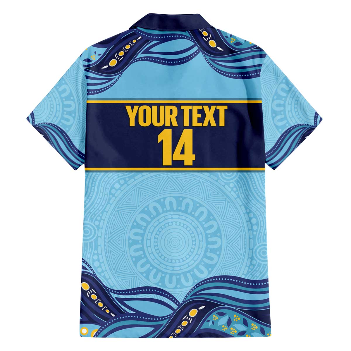 Toowoomba Rugby Custom Family Matching Off The Shoulder Long Sleeve Dress and Hawaiian Shirt Go Clydesdales Aboriginal Art - Aussie Hoodie