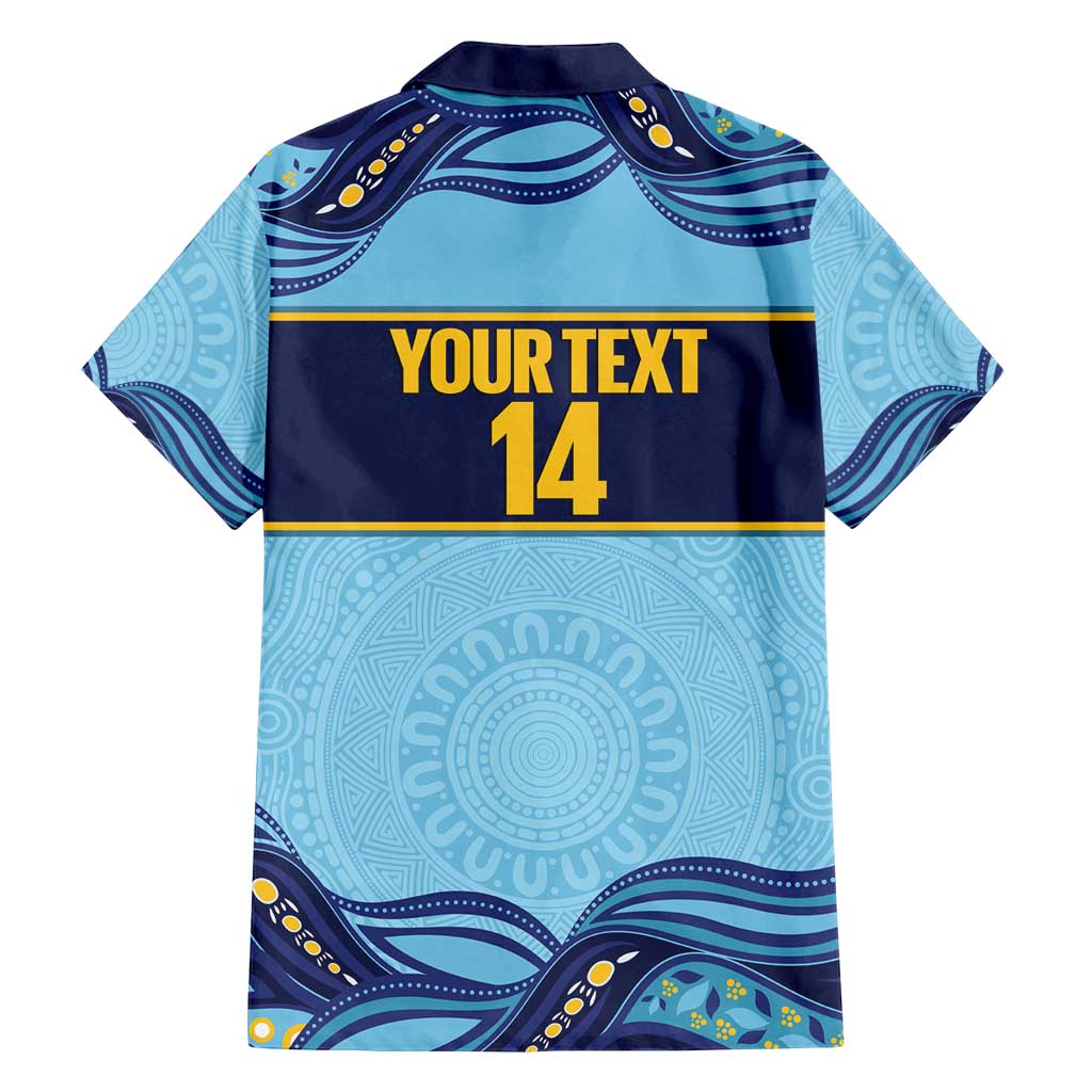 Toowoomba Rugby Custom Family Matching Puletasi and Hawaiian Shirt Go Clydesdales Aboriginal Art - Aussie Hoodie
