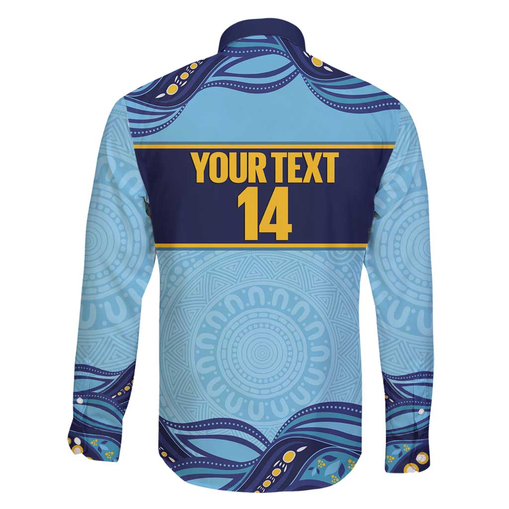 Toowoomba Rugby Custom Family Matching Puletasi and Hawaiian Shirt Go Clydesdales Aboriginal Art - Aussie Hoodie