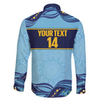 Toowoomba Rugby Custom Family Matching Puletasi and Hawaiian Shirt Go Clydesdales Aboriginal Art - Aussie Hoodie