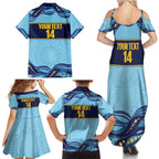 Toowoomba Rugby Custom Family Matching Summer Maxi Dress and Hawaiian Shirt Go Clydesdales Aboriginal Art - Aussie Hoodie