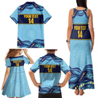 Toowoomba Rugby Custom Family Matching Tank Maxi Dress and Hawaiian Shirt Go Clydesdales Aboriginal Art - Aussie Hoodie