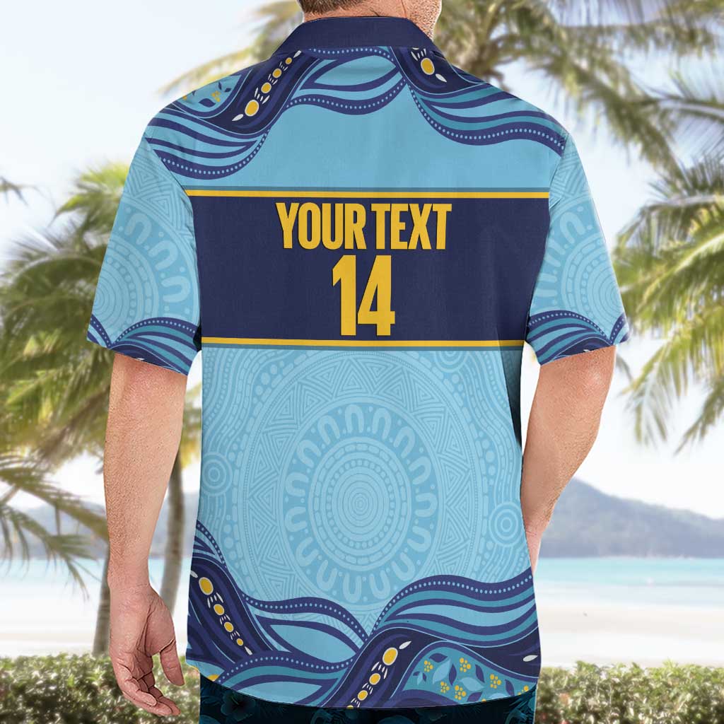 Toowoomba Rugby Custom Hawaiian Shirt Go Clydesdales Aboriginal Art - Aussie Hoodie