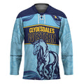 Toowoomba Rugby Custom Hockey Jersey Go Clydesdales Aboriginal Art - Aussie Hoodie