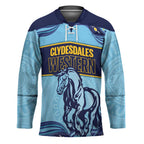 Toowoomba Rugby Custom Hockey Jersey Go Clydesdales Aboriginal Art - Aussie Hoodie