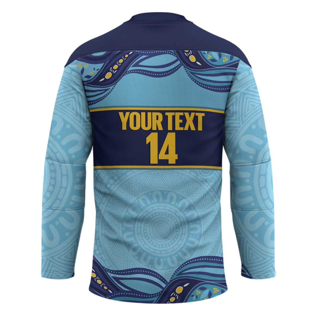Toowoomba Rugby Custom Hockey Jersey Go Clydesdales Aboriginal Art - Aussie Hoodie