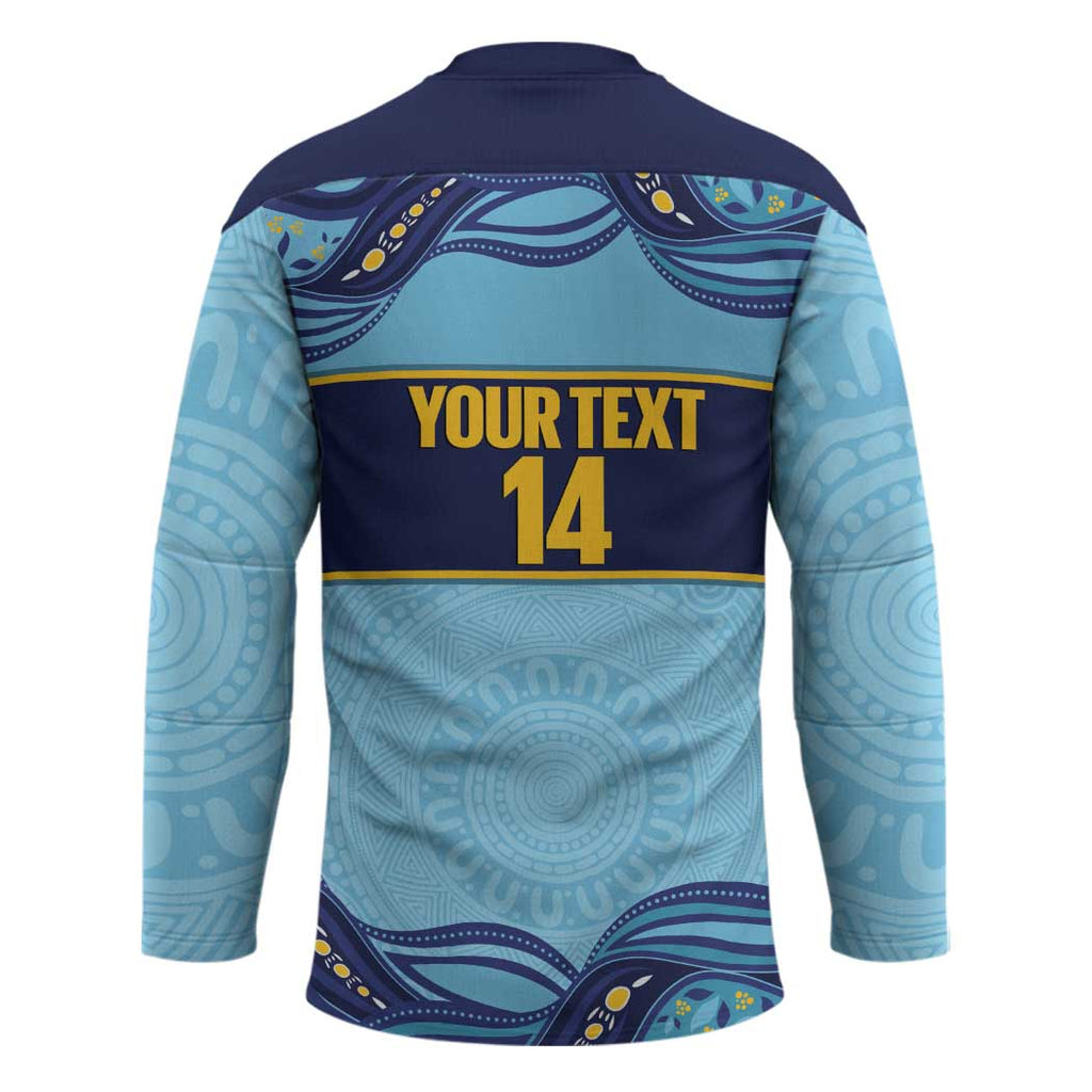 Toowoomba Rugby Custom Hockey Jersey Go Clydesdales Aboriginal Art - Aussie Hoodie