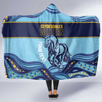 Toowoomba Rugby Custom Hooded Blanket Go Clydesdales Aboriginal Art - Aussie Hoodie