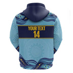 Toowoomba Rugby Custom Hoodie Go Clydesdales Aboriginal Art - Aussie Hoodie