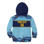 Toowoomba Rugby Custom Kid Hoodie Go Clydesdales Aboriginal Art - Aussie Hoodie