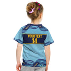 Toowoomba Rugby Custom Kid T Shirt Go Clydesdales Aboriginal Art - Aussie Hoodie