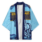 Toowoomba Rugby Custom Kimono Go Clydesdales Aboriginal Art - Aussie Hoodie
