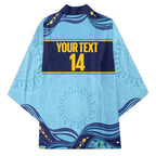 Toowoomba Rugby Custom Kimono Go Clydesdales Aboriginal Art - Aussie Hoodie