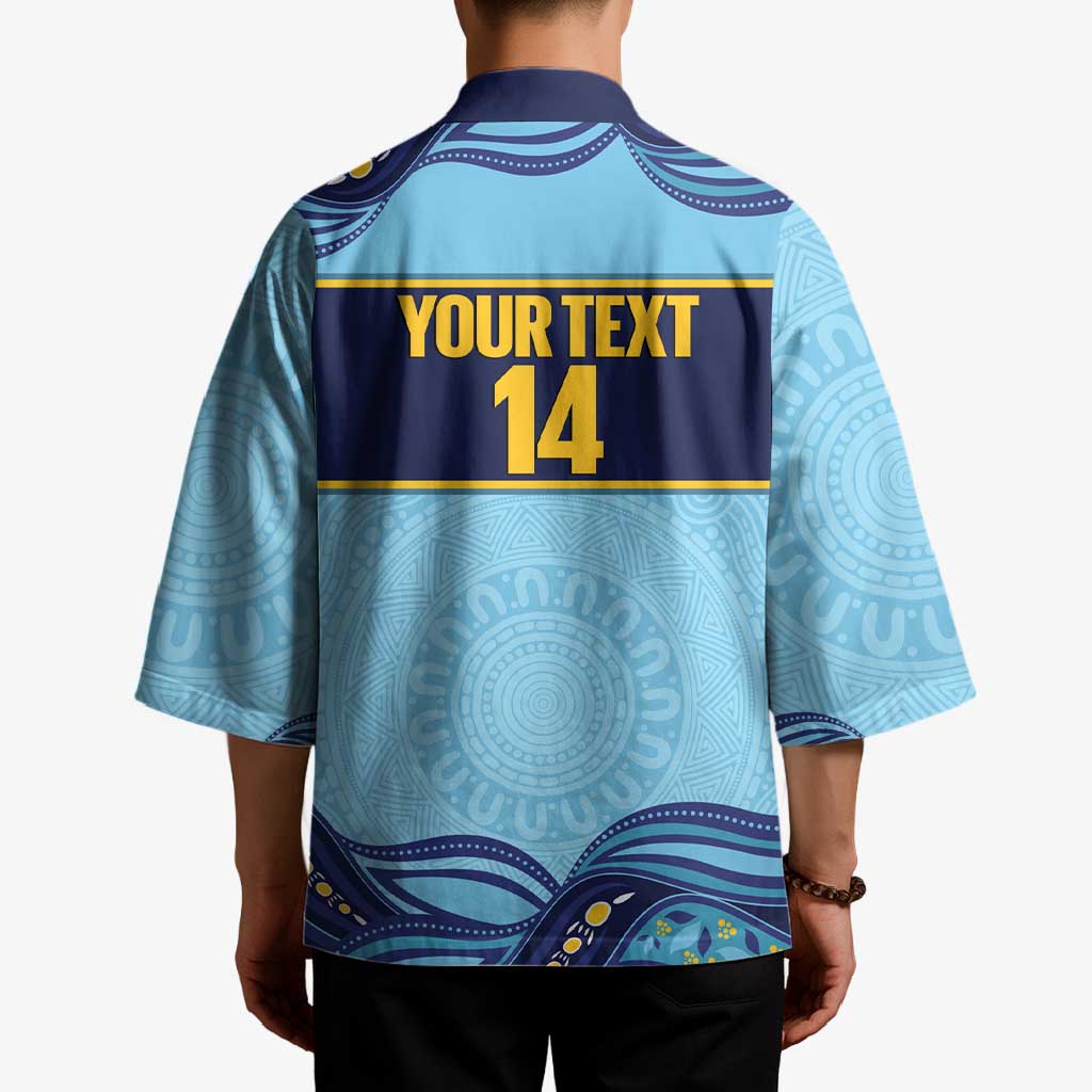 Toowoomba Rugby Custom Kimono Go Clydesdales Aboriginal Art - Aussie Hoodie