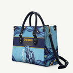 Toowoomba Rugby Custom Leather Bag Go Clydesdales Aboriginal Art - Aussie Hoodie