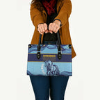 Toowoomba Rugby Custom Leather Bag Go Clydesdales Aboriginal Art - Aussie Hoodie