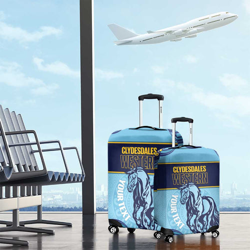 Toowoomba Rugby Custom Luggage Cover Go Clydesdales Aboriginal Art - Aussie Hoodie
