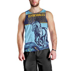 Toowoomba Rugby Custom Men Tank Top Go Clydesdales Aboriginal Art - Aussie Hoodie