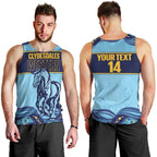 Toowoomba Rugby Custom Men Tank Top Go Clydesdales Aboriginal Art - Aussie Hoodie