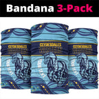Toowoomba Rugby Custom Neck Gaiter Go Clydesdales Aboriginal Art - Aussie Hoodie